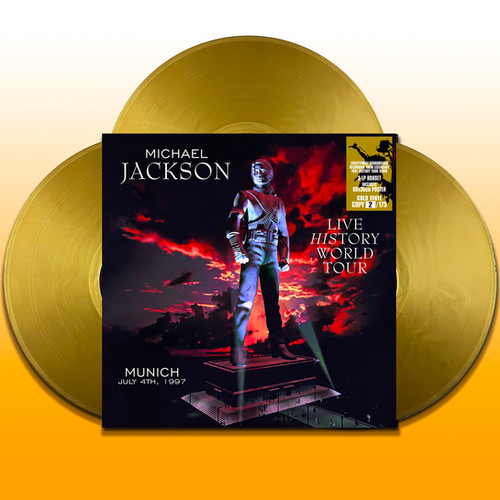 MICHAEL JACKSON 3xLP BOX SET Live History World Tour (Gold 175