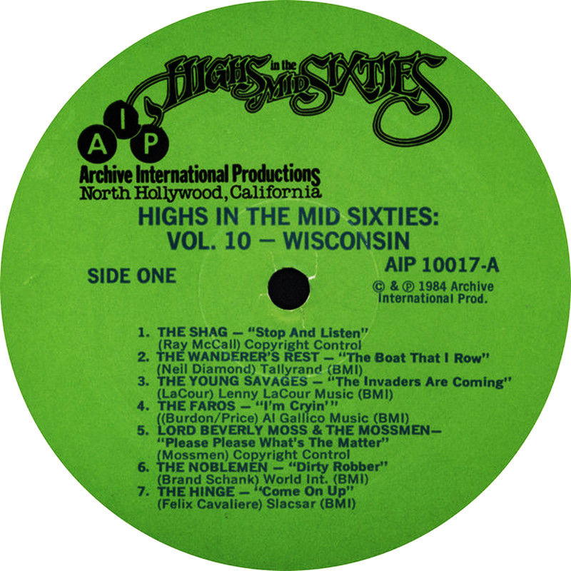 Thumbnail: VARIOS LP Highs In The Mid Sixties Volume 10: Wisconsin