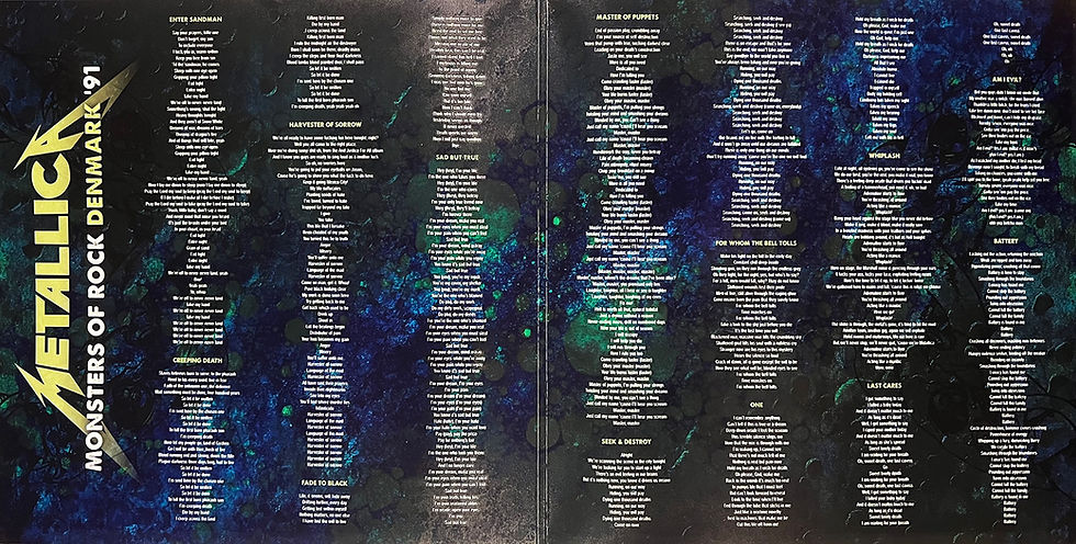 Miniatura: METALLICA 2xLP Monsters Of Rock Denmark '91 (Blue Swirls Coloured Vinyls)