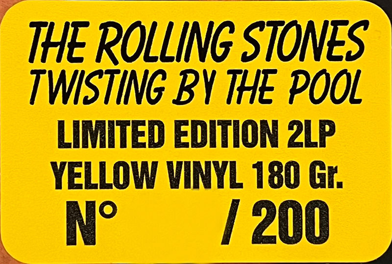 Thumbnail: ROLLING STONES 2xLP Twisting By The Pool (Yellow Coloured Vinyls) Promo Edition