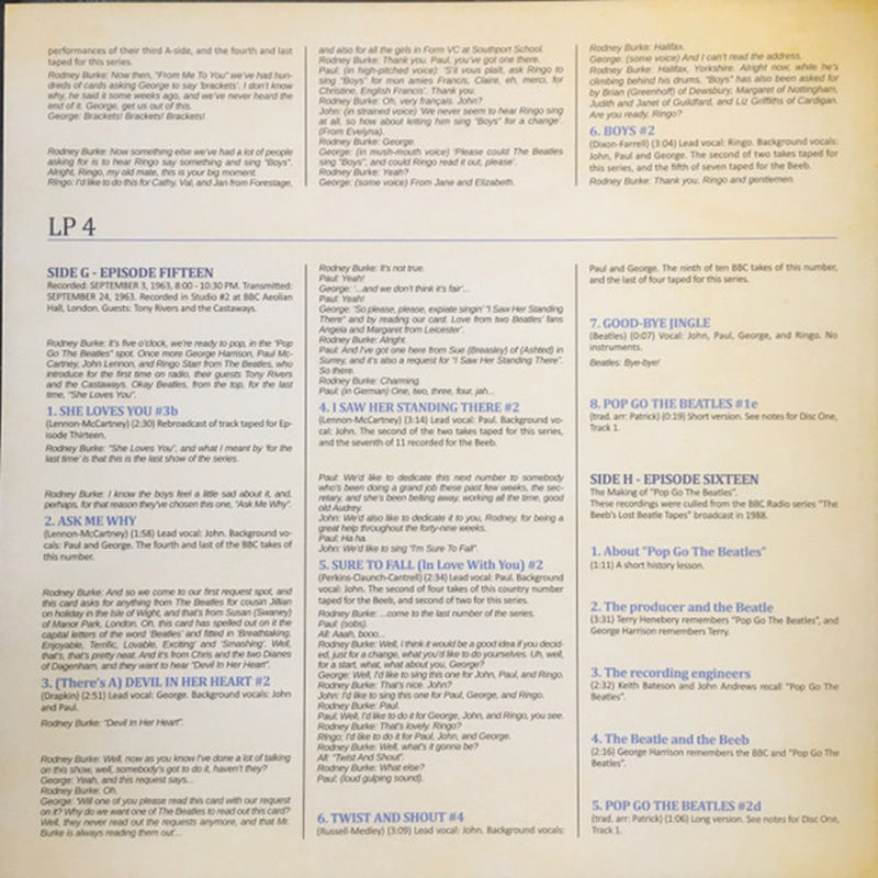 Thumbnail: BEATLES 4xLP BOX SET The Complete Pop Go The Beatles - Volume Two (4 Colours)