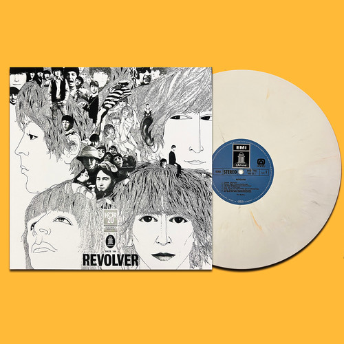 BEATLES LP Revolver (White Marbled Coloured Vinyl Hör Zu Germany