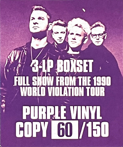 DEPECHE MODE 3xLP BOX SET World Violation (Purple Colour Vinyls) +