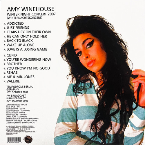 AMY WINEHOUSE LP Winter Night Concert Tempodrom Berlin 2007 (White