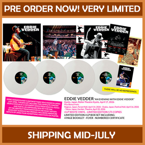 EDDIE VEDDER BOX SET 4xLP An Evening With (White Colour 200