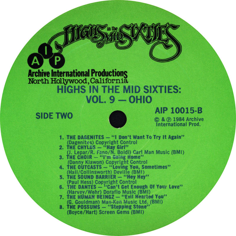 Miniatura: VARIOS LP Highs In The Mid Sixties Volume 9: Ohio