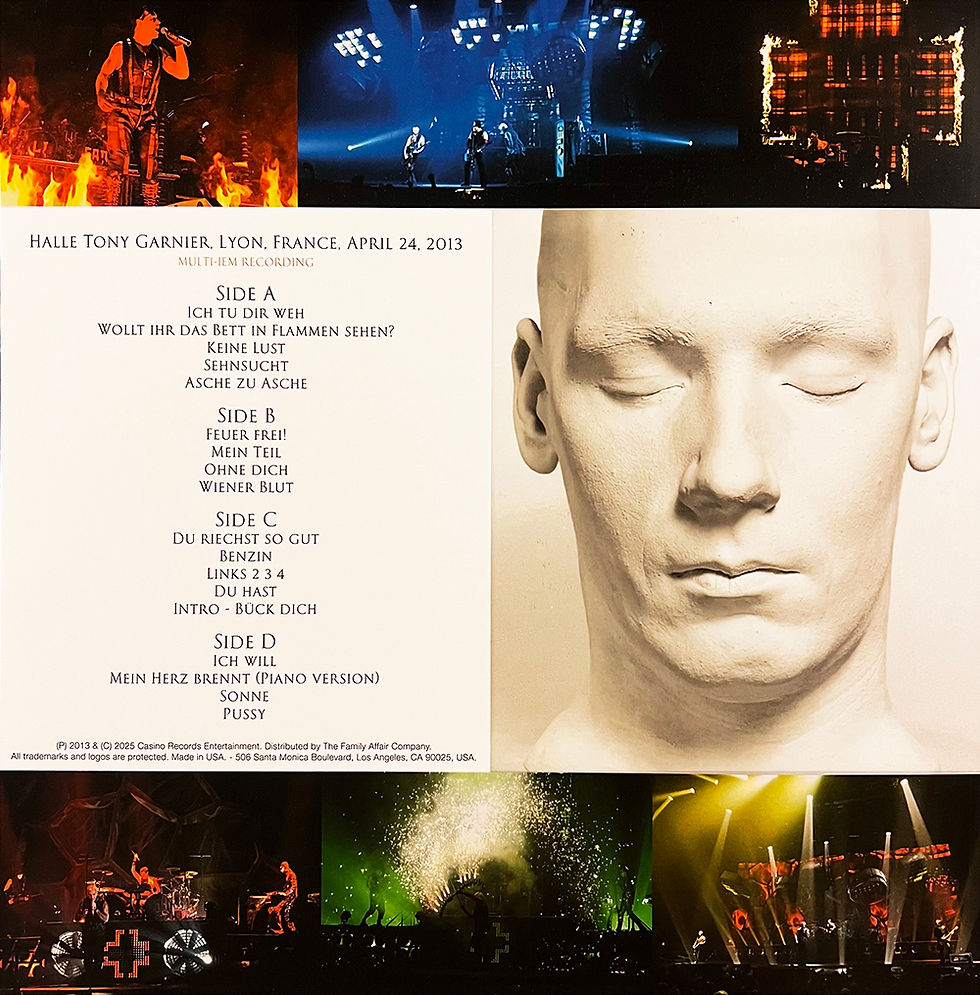 Miniatura: RAMMSTEIN 2xLP Lyon 2013 (White Coloured Vinyl) PROMO EDITION