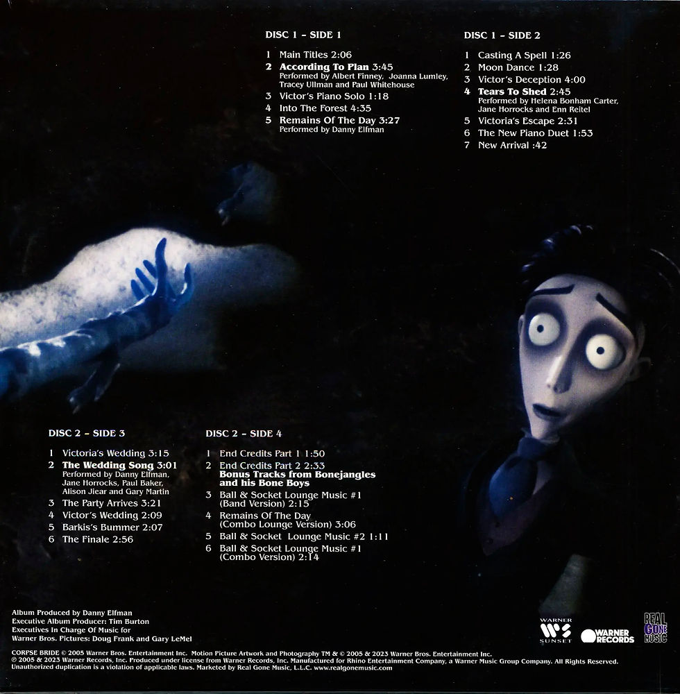 Thumbnail: DANNY ELFMAN 2xLP Tim Burton's Corpse Bride OST (Moonlit)