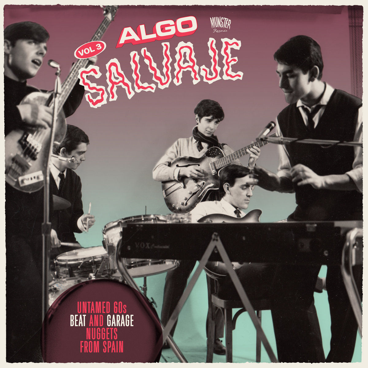 VARIOS 2xLP Algo Salvaje Vol 3 (Untamed 60s Beat And Garage Nuggets From Spain)