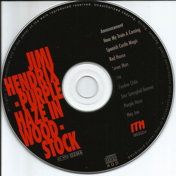 Thumbnail: JIMI HENDRIX CD Purple Haze In Woodstock