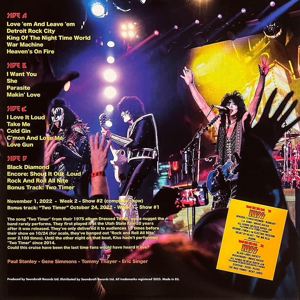 Miniatura: KISS 2xLP Kruise XI Kisstory At Sea (Splatter Colour Vinyls) 100 Numbered Copies