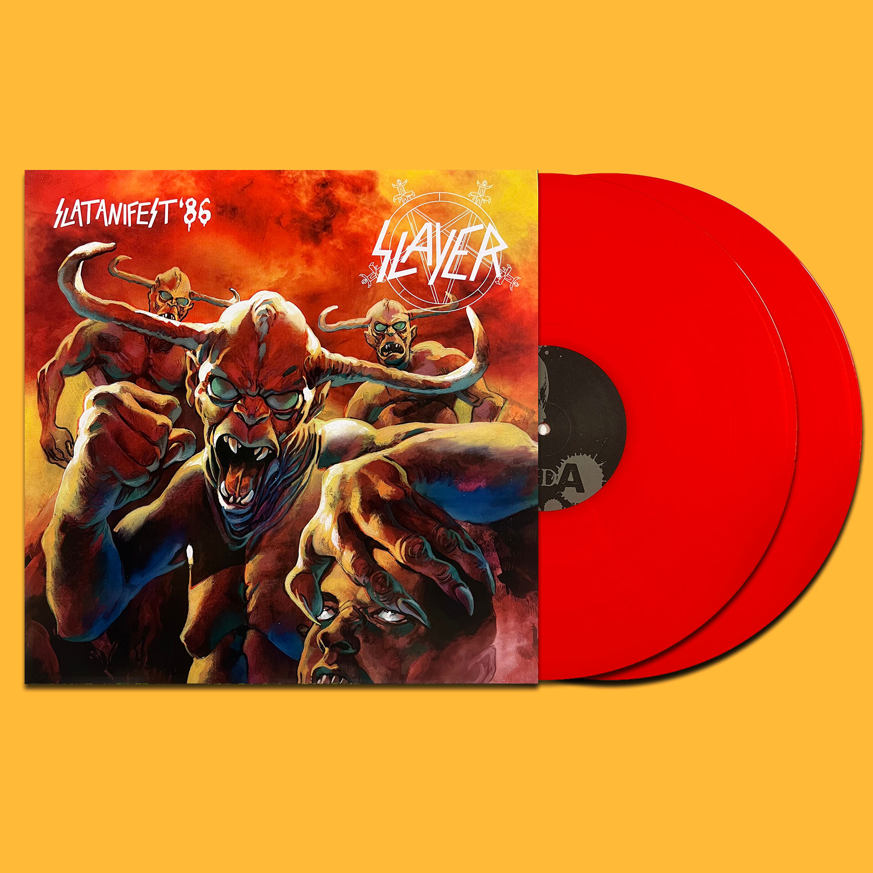 SLAYER 2xLP Slatanifest '86 (Red Translucent Coloured Vinyl)