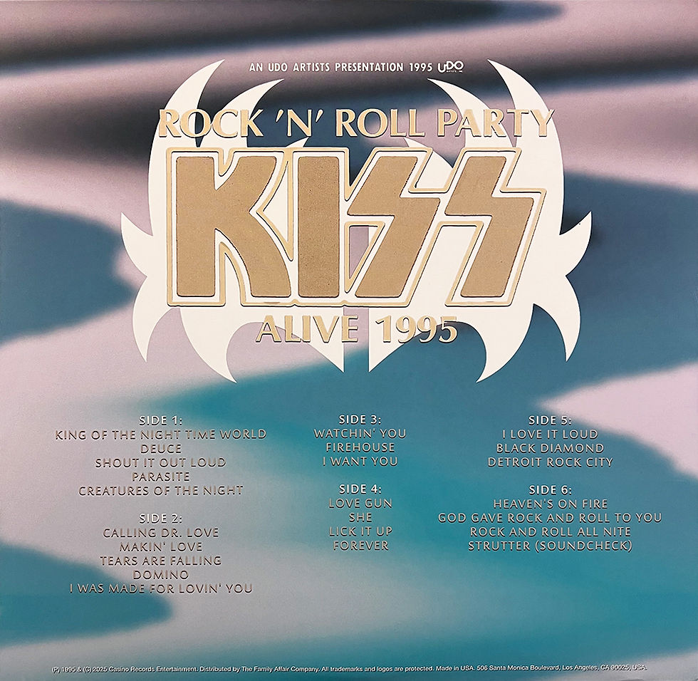 Miniatura: KISS 3xLP Alive 1995 (Clear Coloured Vinyls) Collectors 60 Numbered Copies