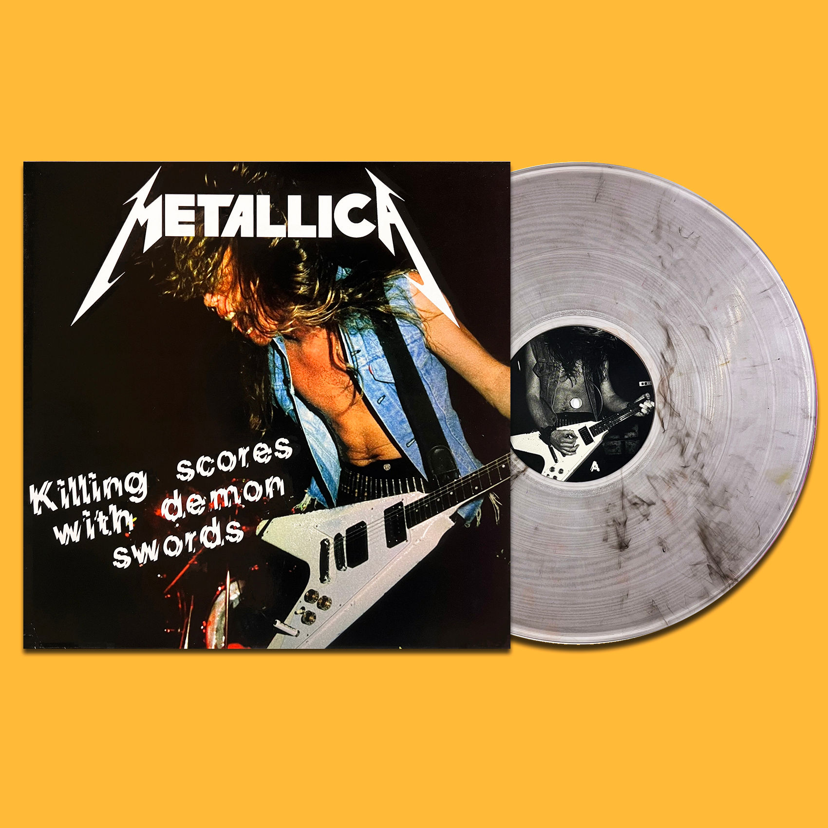 METALLICA LP Killing Scores With Demon Swords (Clear Coloured Vinyl) 60 Copies