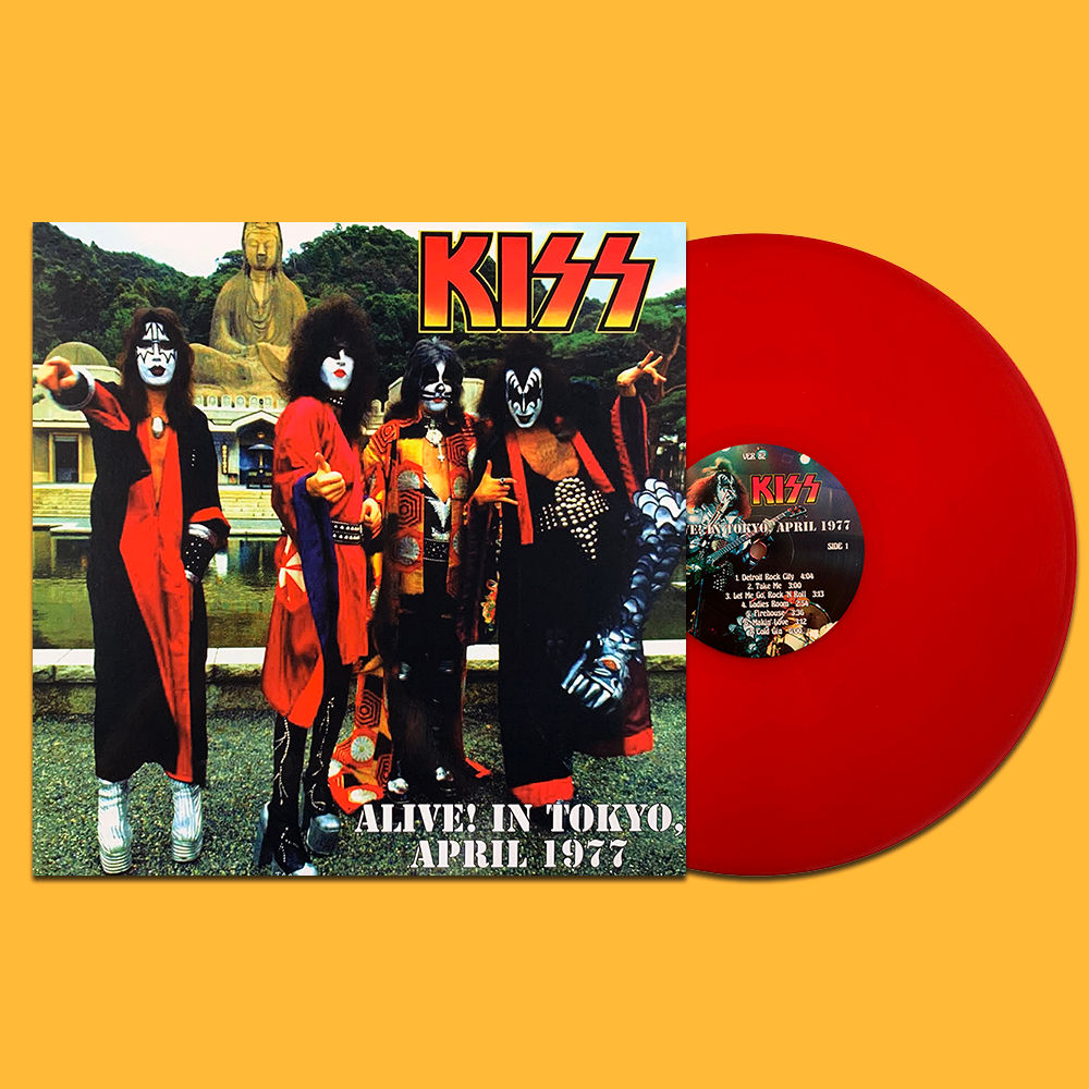 KISS LP Alive! In Tokyo, April 1977 (Red Coloured Vinyl)