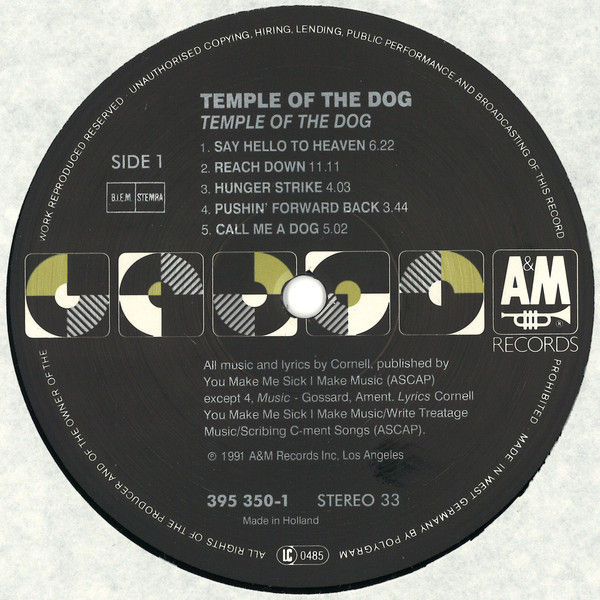 Thumbnail: TEMPLE OF THE DOG LP Temple Of The Dog (180 Grams Heavyweight Vinyl)