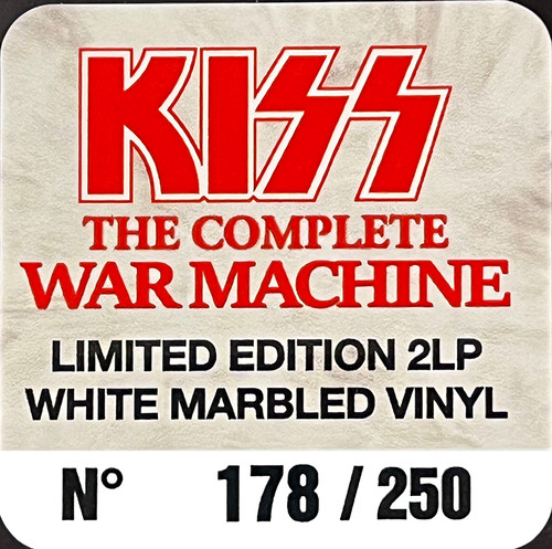 KISS 2xLP War Machine - Ultimate Edition (White Marbled Coloured
