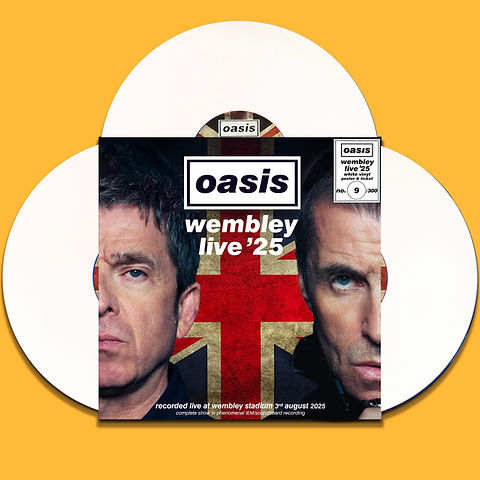OASIS 3xLP BOX SET Wembley Live 25 (White Coloured Vinyls) 300