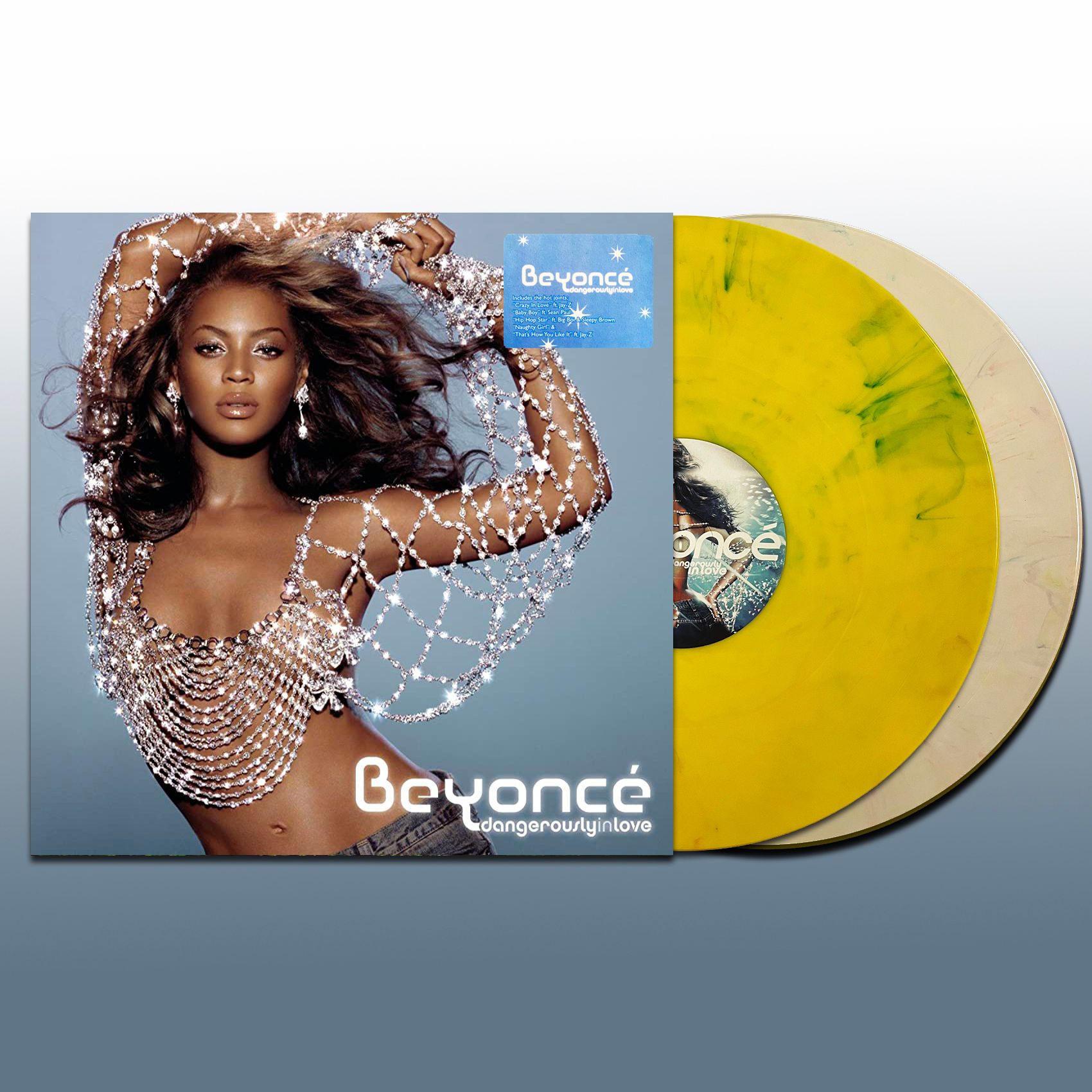 BEYONCE 2xLP Dangerously In Love (Yellow Marbled Coloured Vinyls)