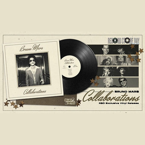 Bruno Mars Collaborations＜RECORD STORE D BRUNO MARS LP Collaborations (Record Store Day 2026) | shivamusic