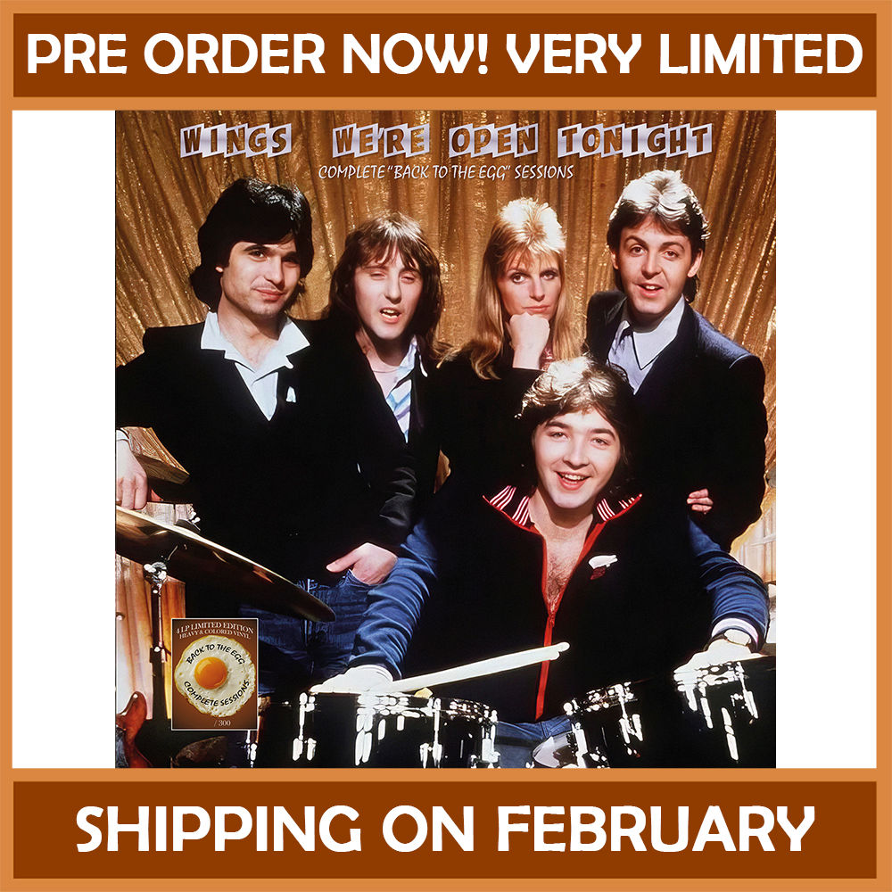 WINGS 4xLP BOX SET We're Open Tonight (Coloured Vinyls 300 Numbered Copies)