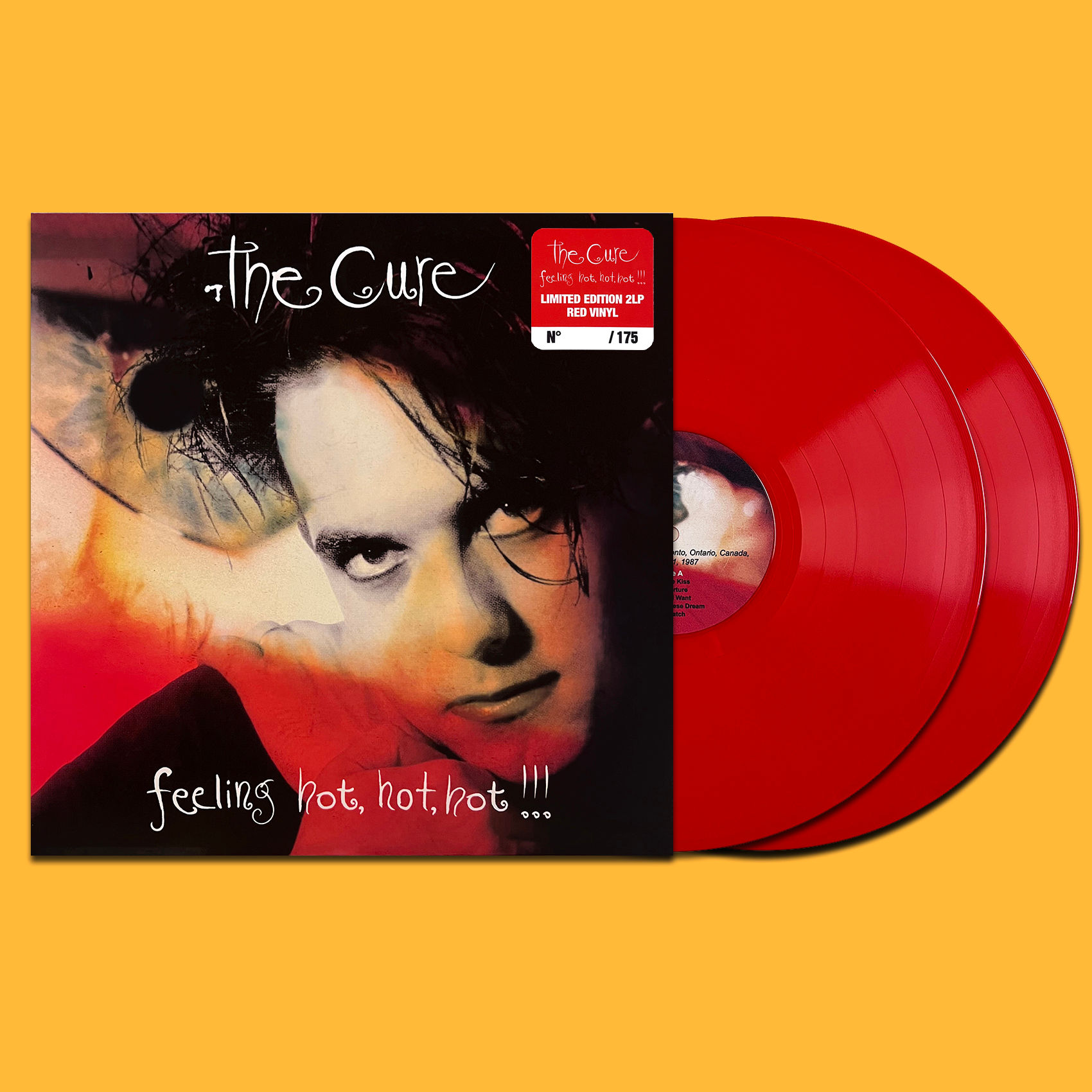 THE CURE 2xLP Feeling Hot, Hot, Hot!!! (Red Coloured Vinyl 175 Copies) PROMO