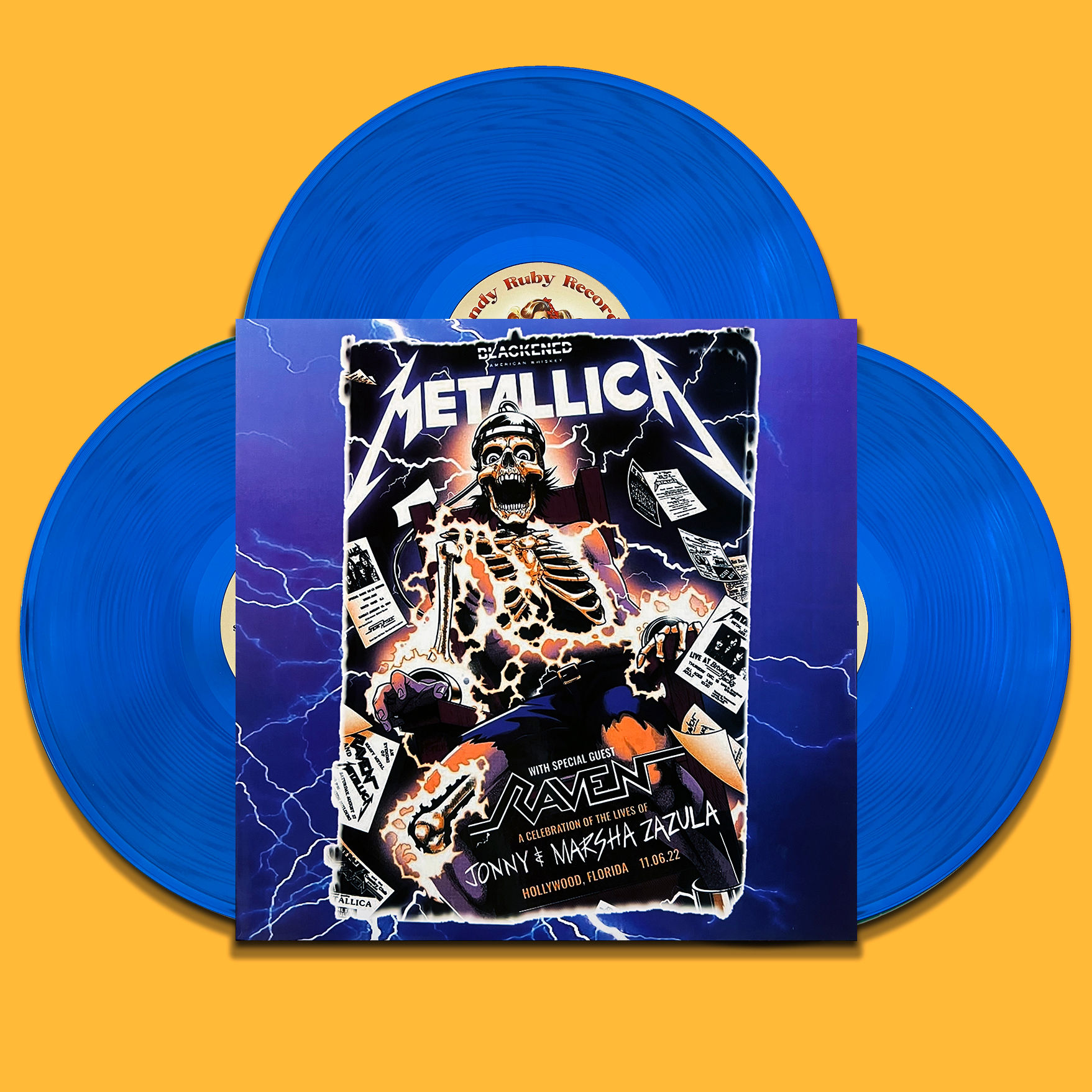 METALLICA 3xLP+2CD BOX SET Celebration Night (Crystal Blue Coloured) 320 Copies