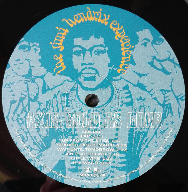 Miniatura: JIMI HENDRIX LP Axis Bold As Love (Mono 180 Gr)