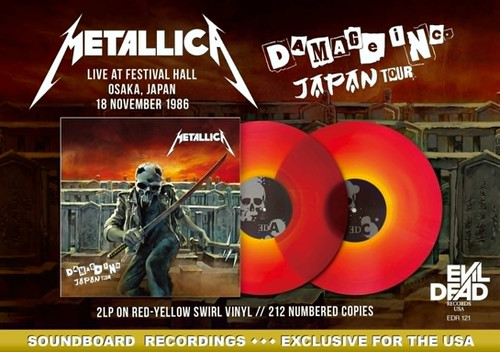METALLICA 2xLP Damage Inc. Japan Tour (Swirl Coloured Vinyl) 212