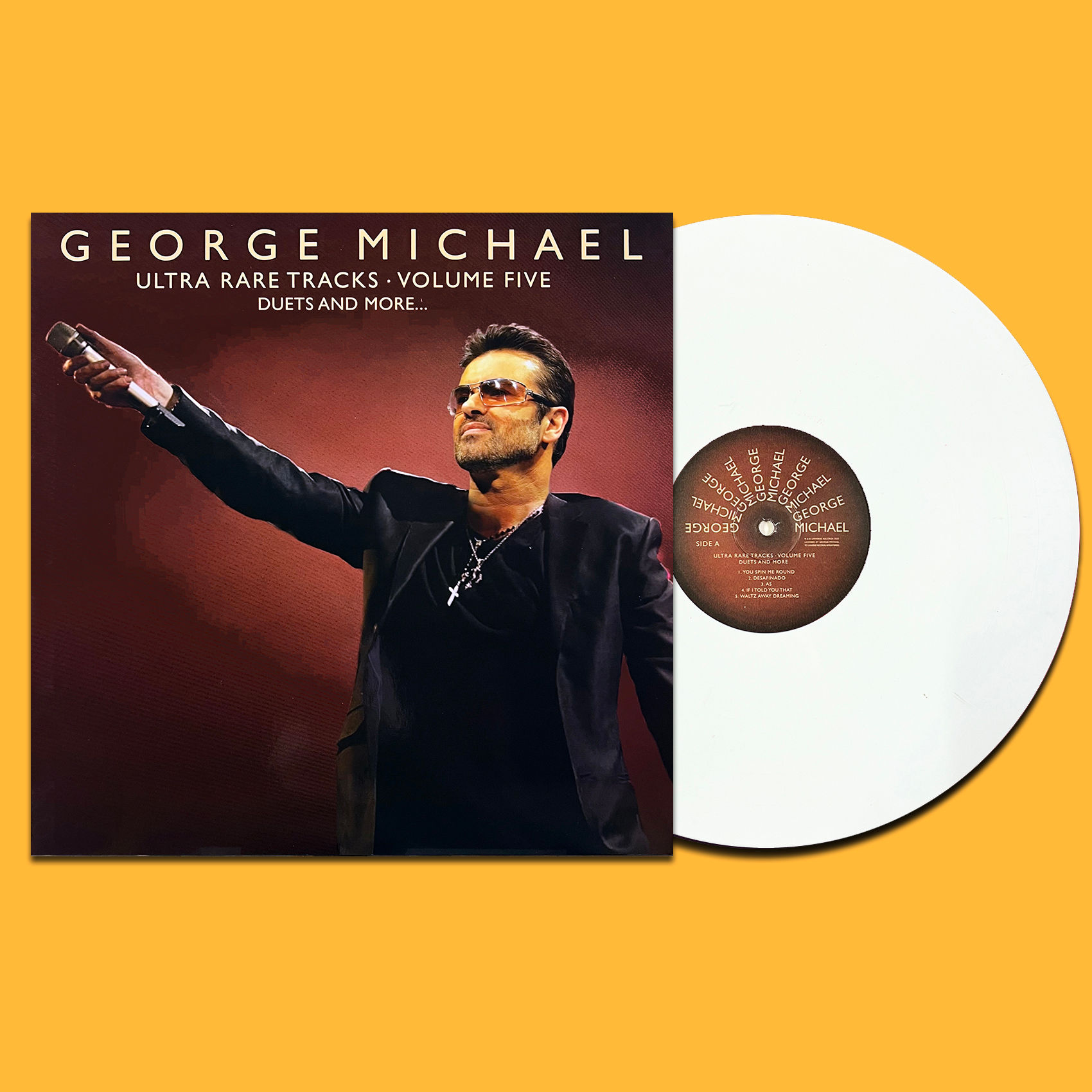 GEORGE MICHAEL LP Ultra Rare Tracks - Volume Five - Duets And More... (White)