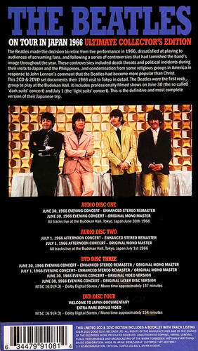 BEATLES BOX SET 2xCD+2xDVD On Tour In Japan 1966: Ultimate