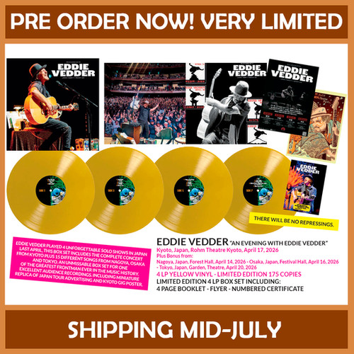 EDDIE VEDDER BOX SET 4xLP An Evening With (Yellow Colour 200