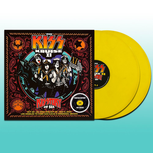 KISS 2xLP Kruise XI Kisstory At Sea (Yellow Coloured Vinyls) 100