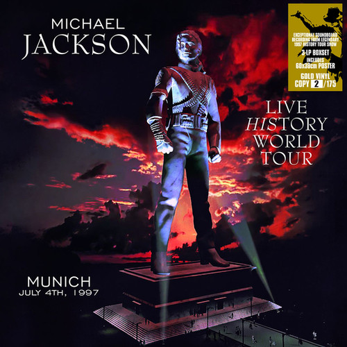 MICHAEL JACKSON 3xLP BOX SET Live History World Tour (Gold 175