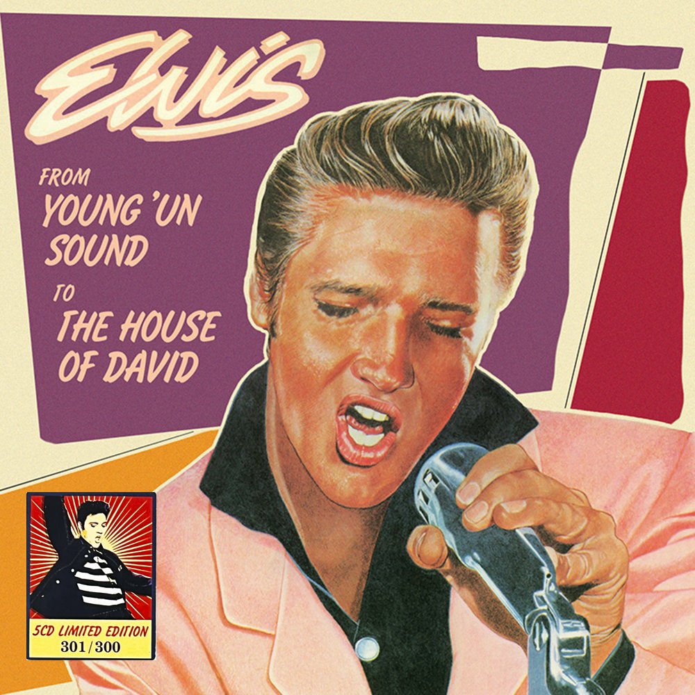 ELVIS PRESLEY 5xCD BOX SET From Young 'Un Sound To The House Of David (301/300)