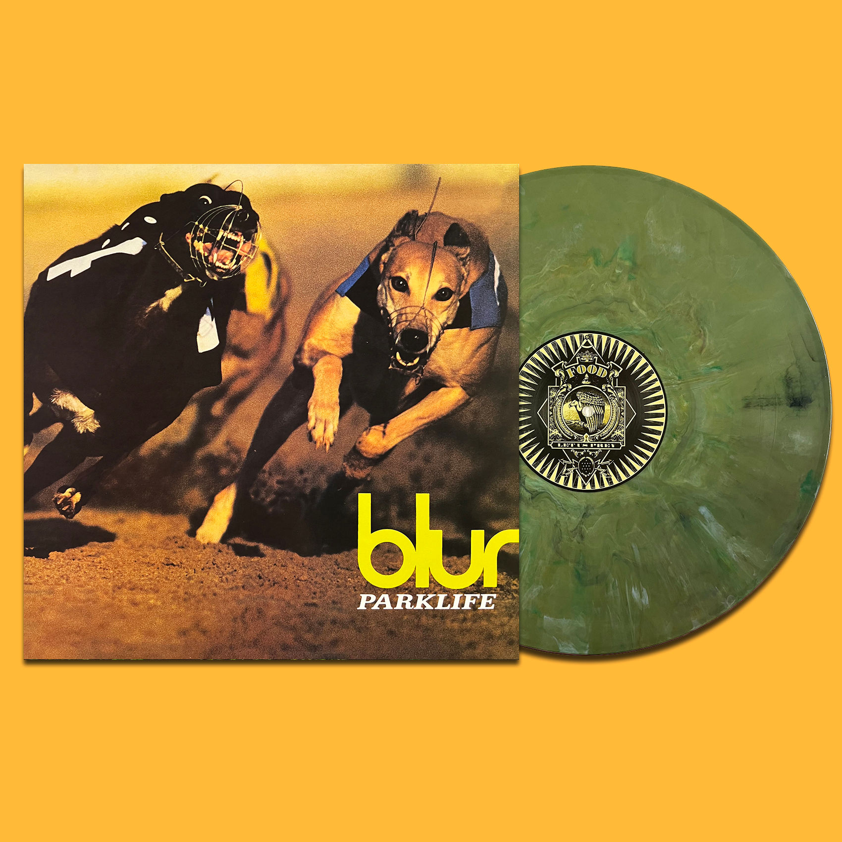 BLUR LP Parklife (Green Marbled Coloured Vinyl)