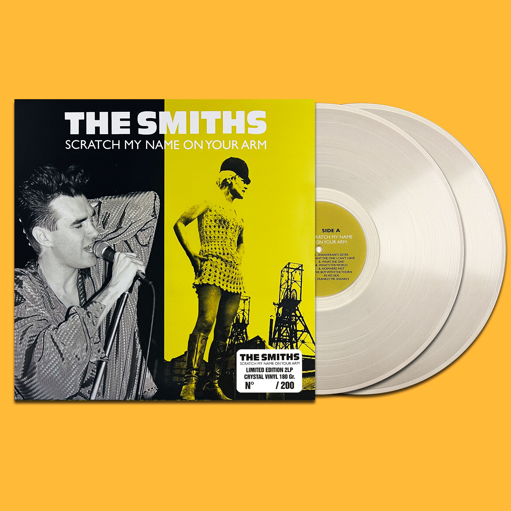 THE SMITHS 2xLP Scratch My Name On Your Arm (Crystal Colour Vinyl) PROMO EDITION