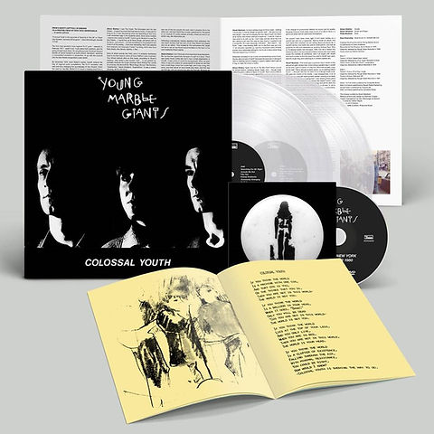 YOUNG MARBLE GIANTS 2xLP+DVD Colossal Youth Clear Vinyl Limited
