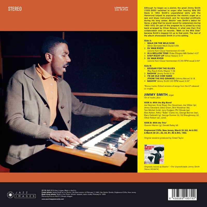 Thumbnail: JIMMY SMITH LP Bashin' (180 Gram Pure Virgin Vinyl) Gatefold