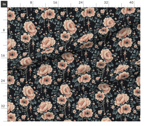 Thumbnail: Bohemian Bloom  5 Onyx by Marta Rusin yard etc