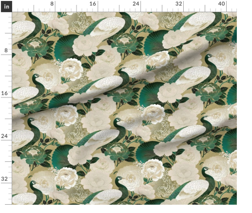 Thumbnail: Peony Court 7 in Emerald by Marta Rusin yard etc