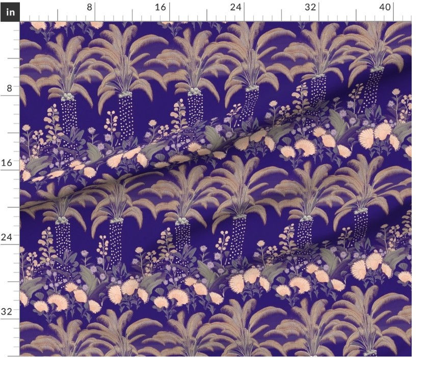 Thumbnail: The Gilded Canopy 1 in Royal Blue by Marta Rusin yard etc