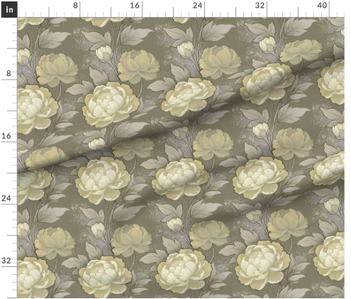 Thumbnail: Peony Fresco 4 in Champagne by Marta Rusin yard etc