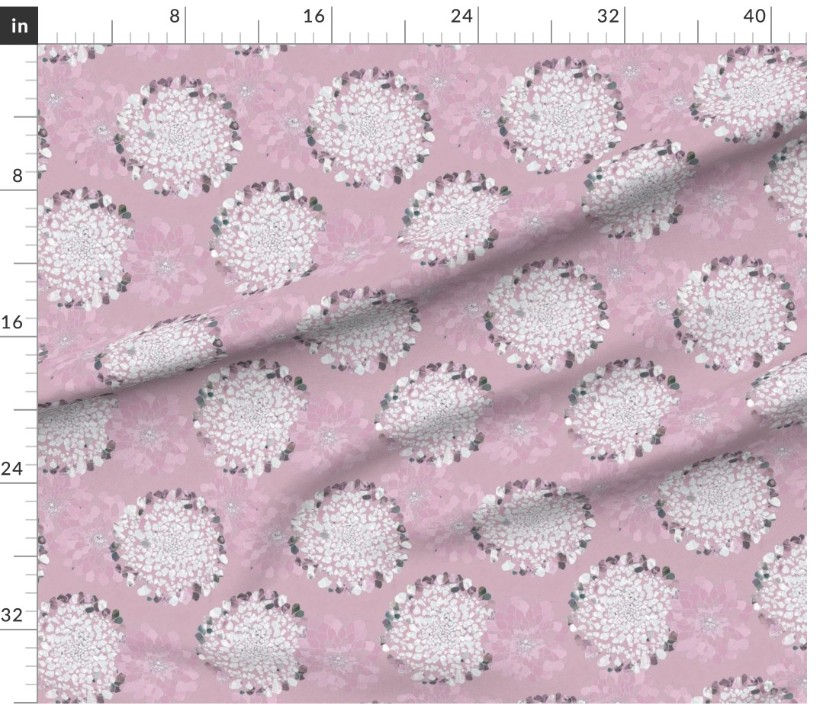 Thumbnail: The Mosaic Bloom 1 in  Pink by Marta Rusin yard etc