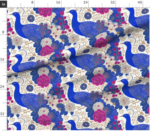 Thumbnail: Kimono Pavillion 1 in Royal Blue by Marta Rusin yard etc