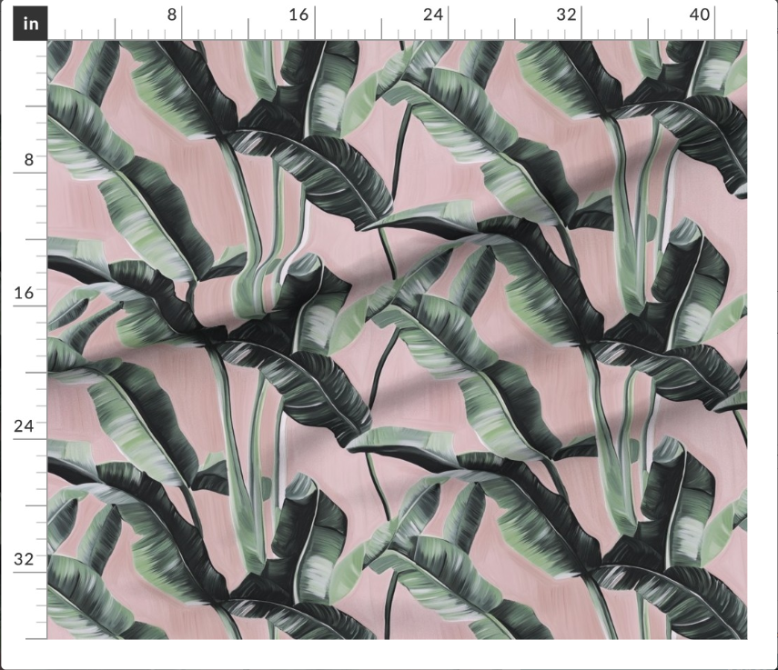 Thumbnail: The Tropic Haze  in Blush Canopy  by Marta Rusin yard etc
