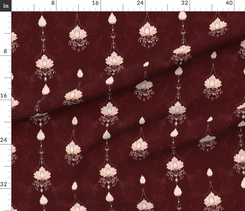 Thumbnail: The Ornamental Bloom 4 in  Ruby by Marta Rusin yard etc