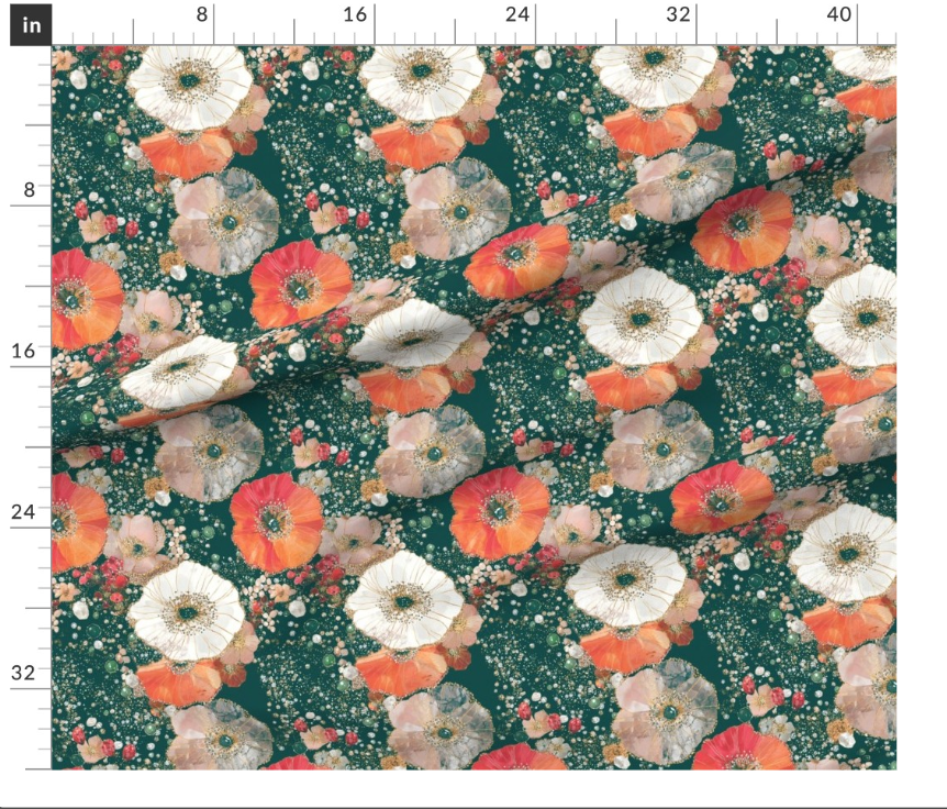 Thumbnail: The Crystal Bloom 2 in Green by Marta Rusin yard etc