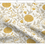 Thumbnail: The Etched Bloom 2  in Sunshine Yellow by Marta Rusin Fat Quarter