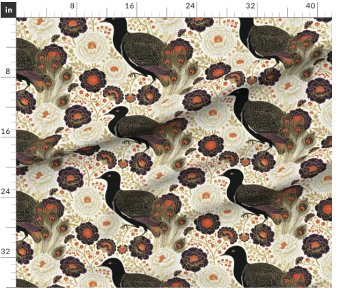 Thumbnail: Kimono Pavillion 8 in Onyx by Marta Rusin yard etc